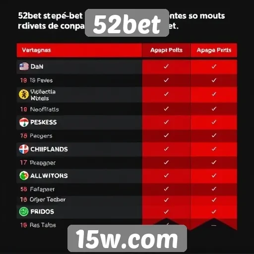 Comparativo: 52bet vs competidores no mercado de apostas